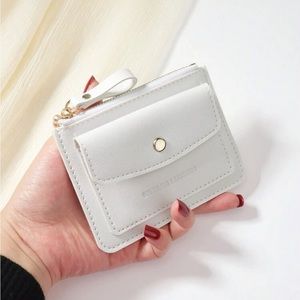 ⚠️Clearance White Flip Cover And Zipper Wallet / Cardholder